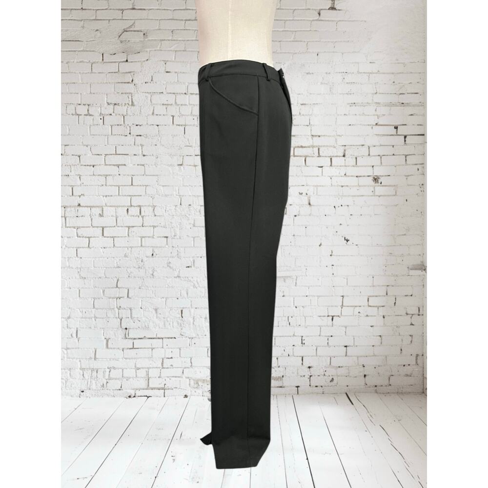 St. John Womens Classic Stretchy Black Straight Leg Long Career Pants Size 12 - Picture 5 of 10